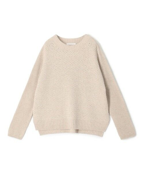 TOMORROWLAND / トゥモローランド ニット・セーター | リネンウールバスケット クルーネックプルオーバー（43 ベージュ）