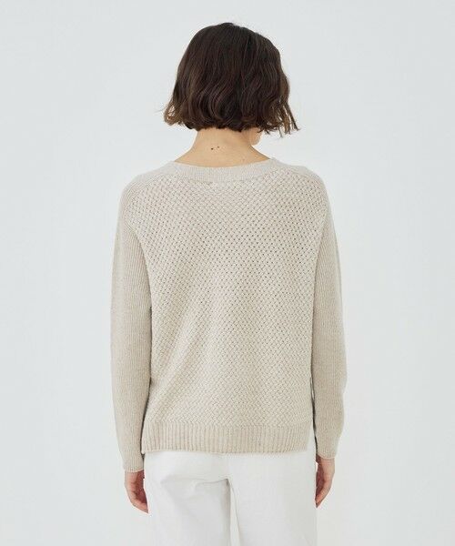 TOMORROWLAND / トゥモローランド ニット・セーター | リネンウールバスケット クルーネックプルオーバー | 詳細4