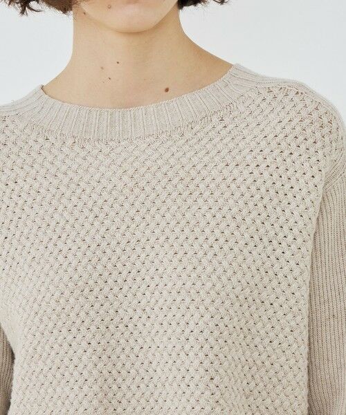 TOMORROWLAND / トゥモローランド ニット・セーター | リネンウールバスケット クルーネックプルオーバー | 詳細5
