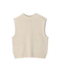 TOMORROWLAND / トゥモローランド ベスト | リネンウールバスケット クルーネックベスト