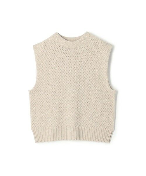 TOMORROWLAND / トゥモローランド ベスト | リネンウールバスケット クルーネックベスト（43 ベージュ）