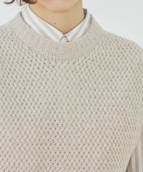 TOMORROWLAND / トゥモローランド ベスト | リネンウールバスケット クルーネックベスト | 詳細5