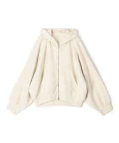 TOMORROWLAND / トゥモローランド パーカー | コットンナイロンスエットニット ジップアップパーカ