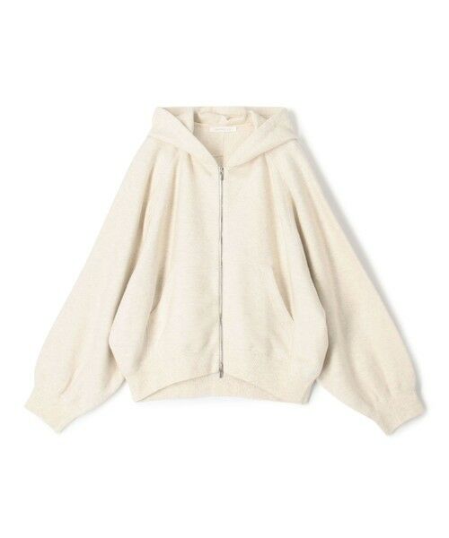 TOMORROWLAND / トゥモローランド パーカー | コットンナイロンスエットニット ジップアップパーカ（41 ライトベージュ）