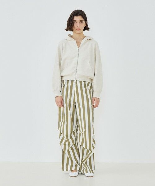 TOMORROWLAND / トゥモローランド パーカー | コットンナイロンスエットニット ジップアップパーカ | 詳細1