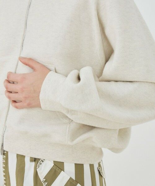 TOMORROWLAND / トゥモローランド パーカー | コットンナイロンスエットニット ジップアップパーカ | 詳細6