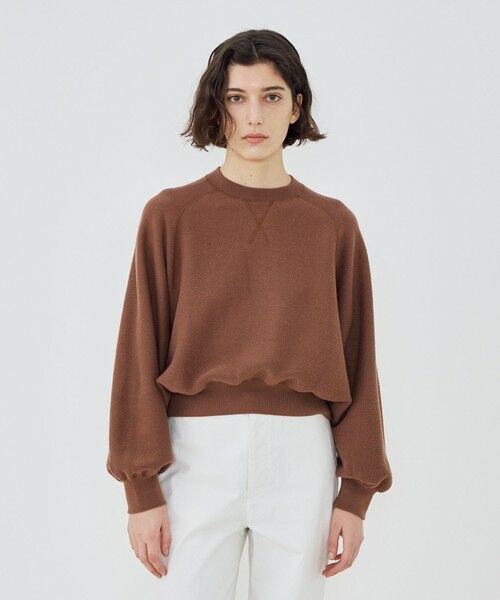 TOMORROWLAND / トゥモローランド ニット・セーター | コットンナイロンスエットニット クルーネックプルオーバー | 詳細2