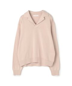 TOMORROWLAND / トゥモローランド ニット・セーター | 【WEB先行予約】プレーンコットン オープンカラープルオーバー