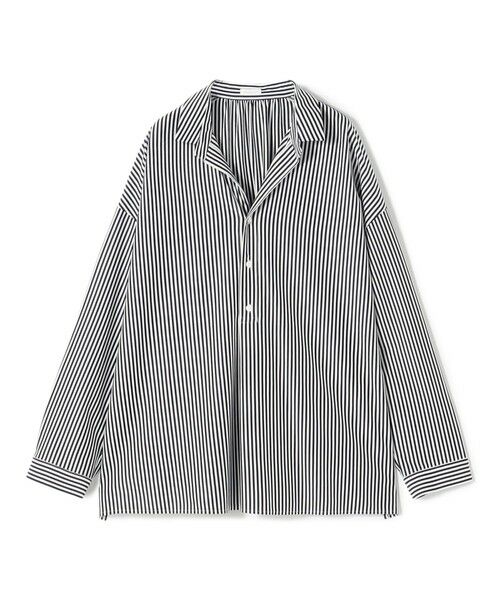 TOMORROWLAND / トゥモローランド シャツ・ブラウス | 【WEB先行予約】シルキーコットン スキッパーブラウス（64 ネイビー系）