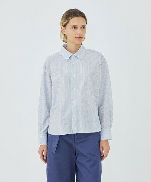 TOMORROWLAND / トゥモローランド シャツ・ブラウス | 【WEB先行予約】シルキーコットン ショートレングスシャツ | 詳細2