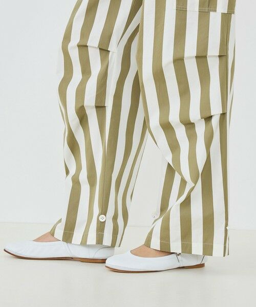 TOMORROWLAND / トゥモローランド カーゴパンツ | パラソルストライプ フィールドパンツ | 詳細10