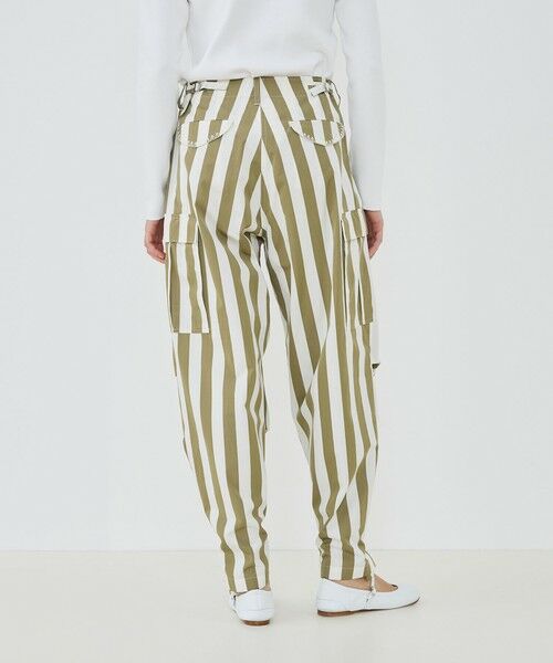 TOMORROWLAND / トゥモローランド カーゴパンツ | パラソルストライプ フィールドパンツ | 詳細4