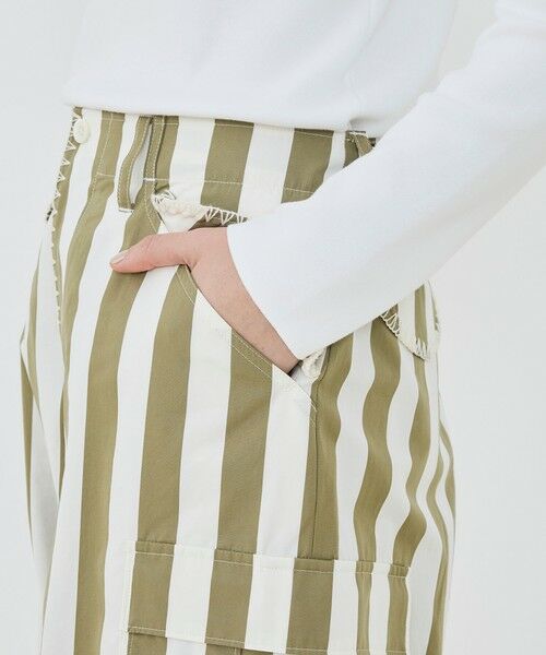 TOMORROWLAND / トゥモローランド カーゴパンツ | パラソルストライプ フィールドパンツ | 詳細7