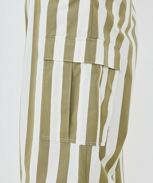 TOMORROWLAND / トゥモローランド カーゴパンツ | パラソルストライプ フィールドパンツ | 詳細8