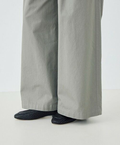 TOMORROWLAND / トゥモローランド その他パンツ | ノンマーセライズドコットン タックワイドパンツ | 詳細10