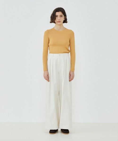 TOMORROWLAND / トゥモローランド その他パンツ | ノンマーセライズドコットン タックワイドパンツ | 詳細2