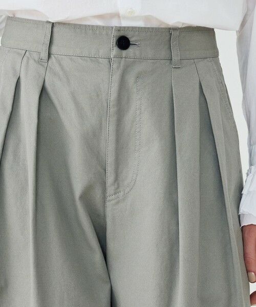 TOMORROWLAND / トゥモローランド その他パンツ | ノンマーセライズドコットン タックワイドパンツ | 詳細7