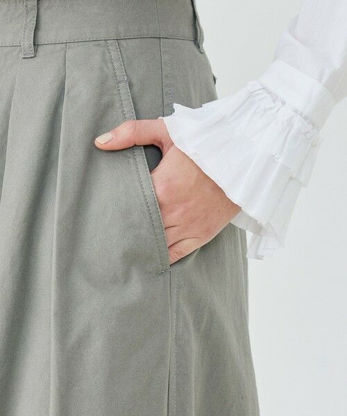 TOMORROWLAND / トゥモローランド その他パンツ | ノンマーセライズドコットン タックワイドパンツ | 詳細9