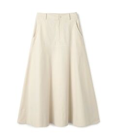 TOMORROWLAND / トゥモローランド ロング・マキシ丈スカート | ノンマーセライズドコットン フレアスカート