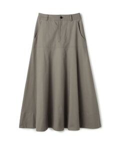 TOMORROWLAND / トゥモローランド ロング・マキシ丈スカート | ノンマーセライズドコットン フレアスカート