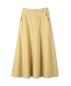 TOMORROWLAND / トゥモローランド ロング・マキシ丈スカート | ノンマーセライズドコットン フレアスカート