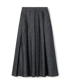 TOMORROWLAND / トゥモローランド ロング・マキシ丈スカート | 【WEB先行予約】ステイブルーデニム タックドレープスカート