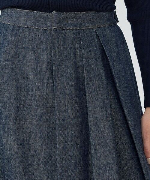 TOMORROWLAND / トゥモローランド ロング・マキシ丈スカート | 【WEB先行予約】ステイブルーデニム タックドレープスカート | 詳細5