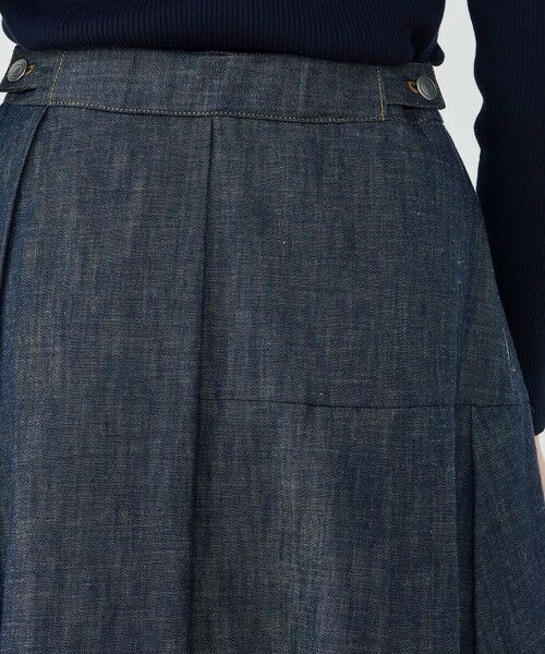 TOMORROWLAND / トゥモローランド ロング・マキシ丈スカート | 【WEB先行予約】ステイブルーデニム タックドレープスカート | 詳細6