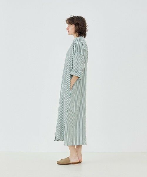 TOMORROWLAND / トゥモローランド ロング・マキシ丈ワンピース | 【WEB先行予約】ソフトストライプ スタンドカラーシャツワンピース | 詳細2