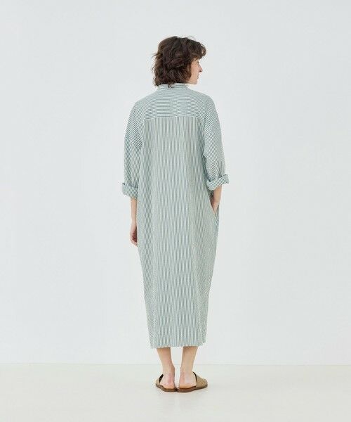 TOMORROWLAND / トゥモローランド ロング・マキシ丈ワンピース | 【WEB先行予約】ソフトストライプ スタンドカラーシャツワンピース | 詳細3