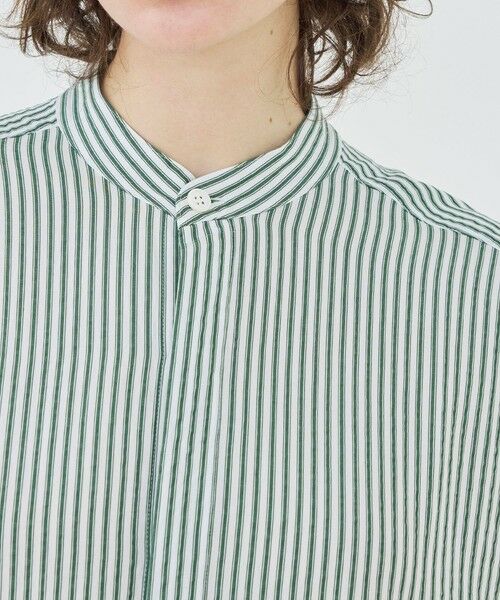 TOMORROWLAND / トゥモローランド ロング・マキシ丈ワンピース | 【WEB先行予約】ソフトストライプ スタンドカラーシャツワンピース | 詳細4