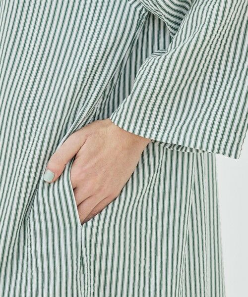 TOMORROWLAND / トゥモローランド ロング・マキシ丈ワンピース | 【WEB先行予約】ソフトストライプ スタンドカラーシャツワンピース | 詳細6