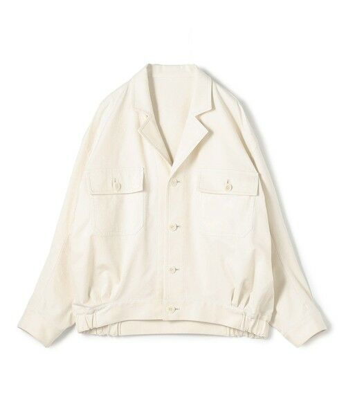 TOMORROWLAND / トゥモローランド ブルゾン | ノンマーセライズドコットン コクーンバックブルゾン（11 ホワイト）