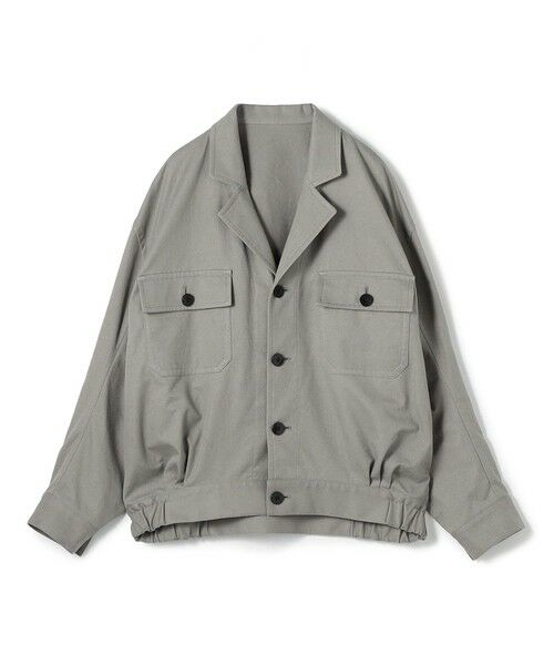 TOMORROWLAND / トゥモローランド ブルゾン | ノンマーセライズドコットン コクーンバックブルゾン（15 グレー）