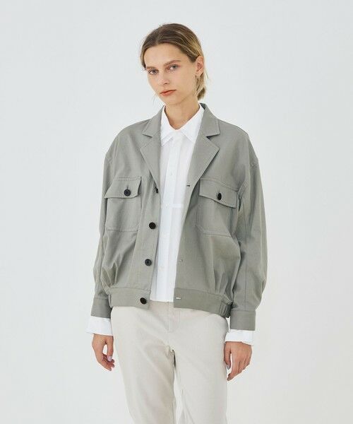 TOMORROWLAND / トゥモローランド ブルゾン | ノンマーセライズドコットン コクーンバックブルゾン | 詳細2