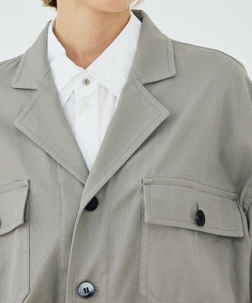 TOMORROWLAND / トゥモローランド ブルゾン | ノンマーセライズドコットン コクーンバックブルゾン | 詳細6