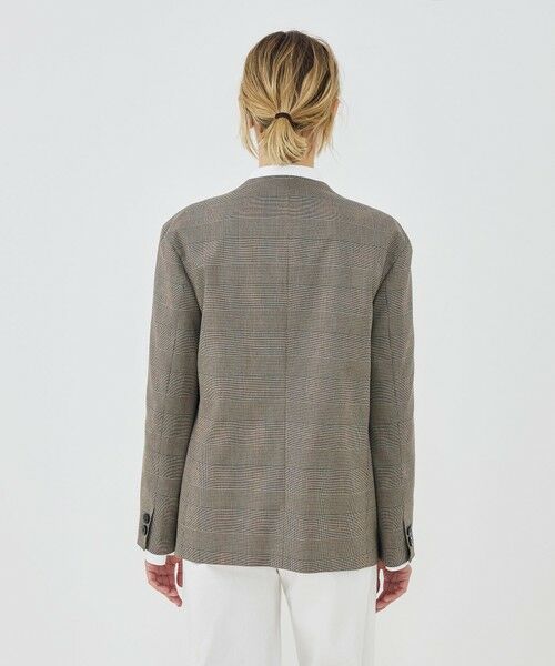 TOMORROWLAND / トゥモローランド ノーカラージャケット | コットンオックスストレッチ ノーカラージャケット | 詳細4