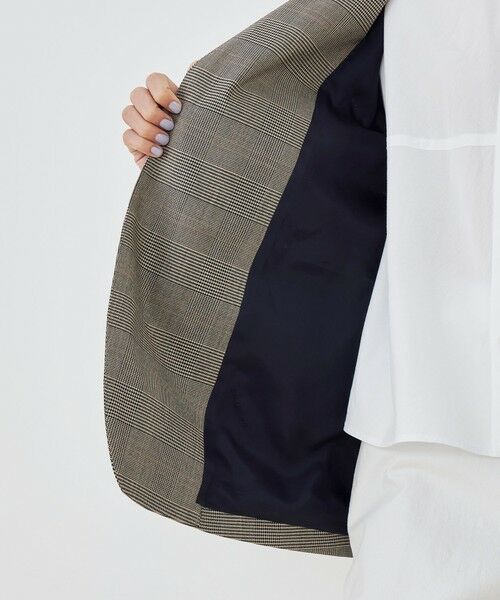 TOMORROWLAND / トゥモローランド ノーカラージャケット | コットンオックスストレッチ ノーカラージャケット | 詳細5