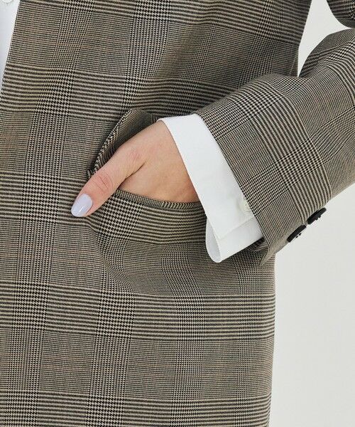TOMORROWLAND / トゥモローランド ノーカラージャケット | コットンオックスストレッチ ノーカラージャケット | 詳細8