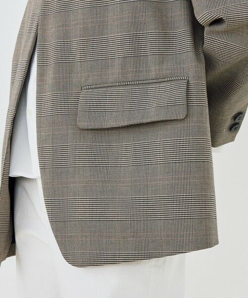 TOMORROWLAND / トゥモローランド ノーカラージャケット | コットンオックスストレッチ ノーカラージャケット | 詳細9