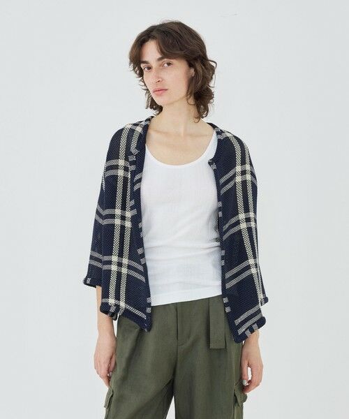 TOMORROWLAND / トゥモローランド ノーカラージャケット | 【WEB先行予約】ラッセルコットン ワイドバランスジャケット | 詳細2