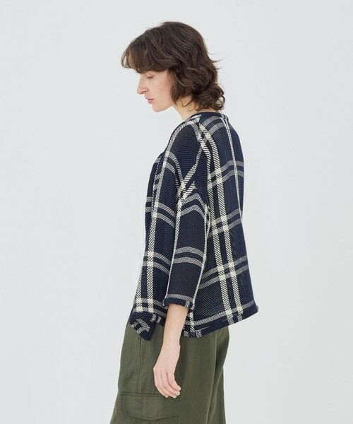 TOMORROWLAND / トゥモローランド ノーカラージャケット | 【WEB先行予約】ラッセルコットン ワイドバランスジャケット | 詳細3