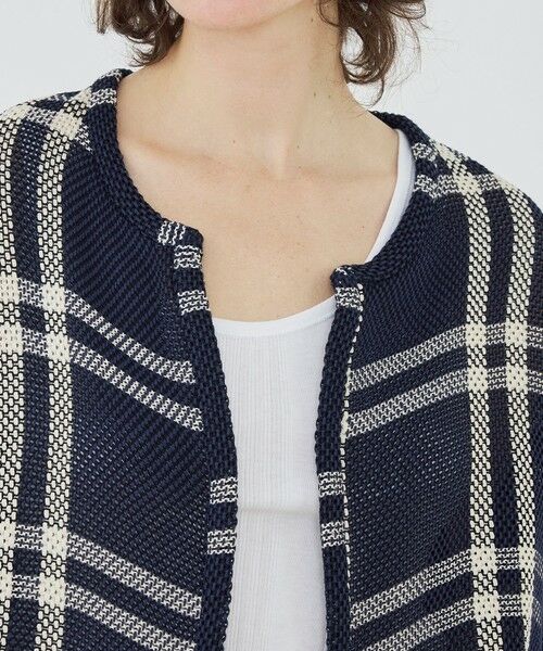 TOMORROWLAND / トゥモローランド ノーカラージャケット | 【WEB先行予約】ラッセルコットン ワイドバランスジャケット | 詳細6