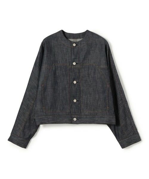 TOMORROWLAND / トゥモローランド Gジャン・デニムジャケット | 【WEB先行予約】ステイブルーデニム ノーカラージャケット(65 ネイビー)