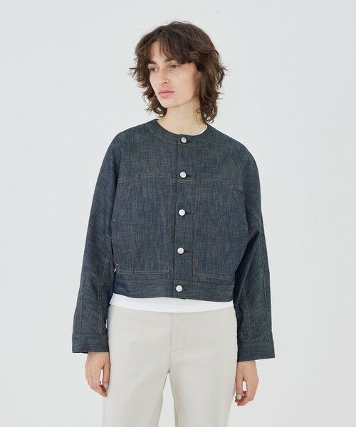 TOMORROWLAND / トゥモローランド Gジャン・デニムジャケット | 【WEB先行予約】ステイブルーデニム ノーカラージャケット | 詳細3