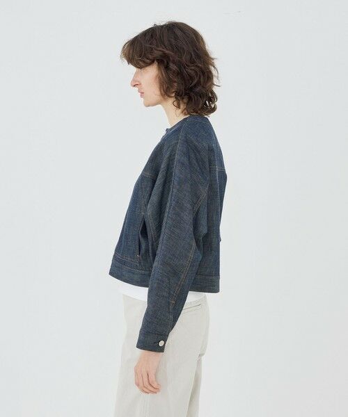 TOMORROWLAND / トゥモローランド Gジャン・デニムジャケット | 【WEB先行予約】ステイブルーデニム ノーカラージャケット | 詳細4