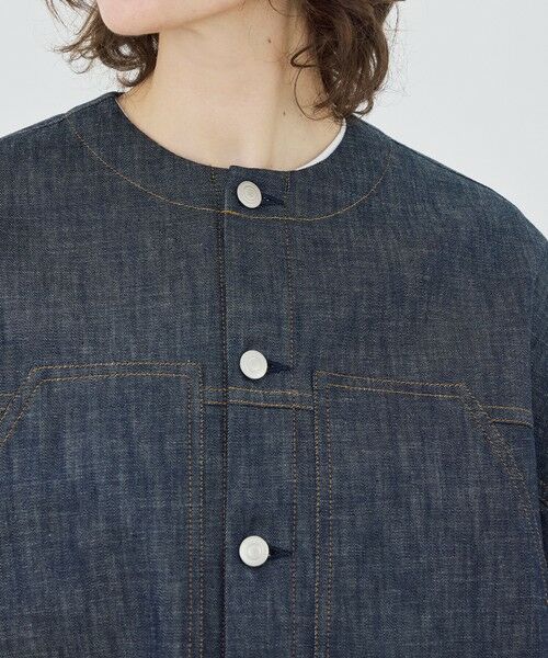 TOMORROWLAND / トゥモローランド Gジャン・デニムジャケット | 【WEB先行予約】ステイブルーデニム ノーカラージャケット | 詳細7