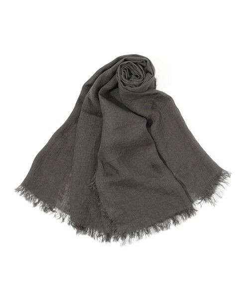 TOMORROWLAND / トゥモローランド マフラー・ショール・スヌード・ストール | ASAUCE MELER リネンガーゼストール（15 グレー）
