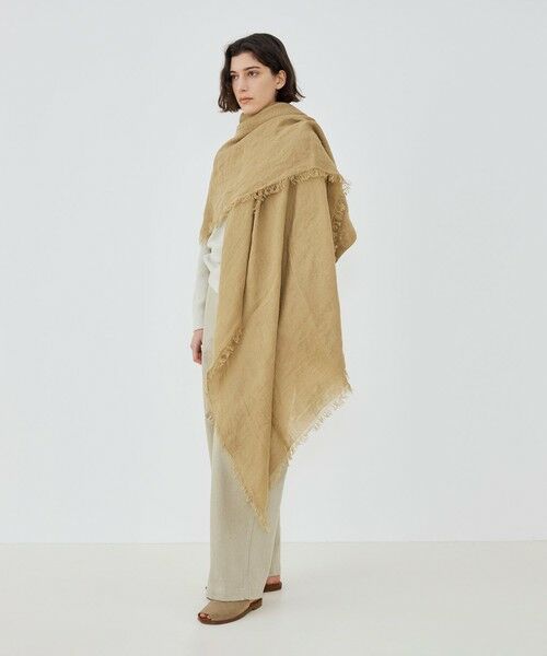 TOMORROWLAND / トゥモローランド マフラー・ショール・スヌード・ストール | ASAUCE MELER リネンガーゼストール | 詳細1