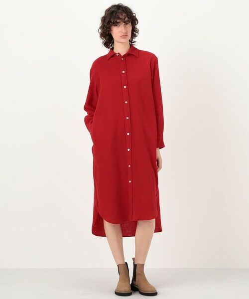 TOMORROWLAND / トゥモローランド ミニ丈・ひざ丈ワンピース | NITTO CAMICIONE シャツワンピース | 詳細1